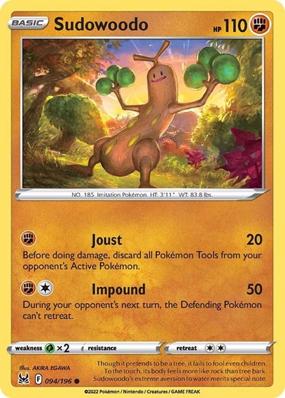 Sword & Shield Lost Origin - 094/196 Sudowoodo Common