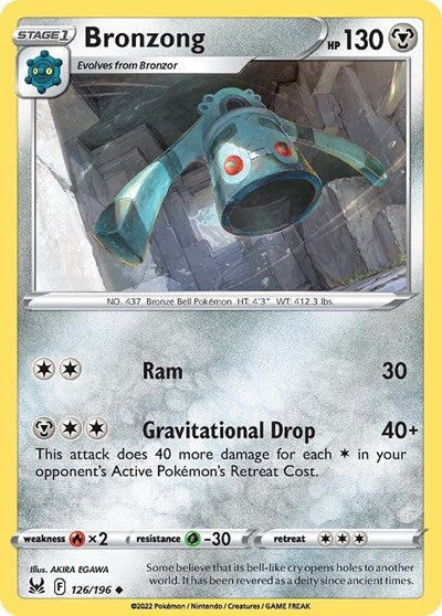 Sword & Shield Lost Origin - 126/196 Bronzong Uncommon