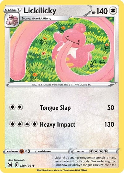 Sword & Shield Lost Origin - 139/196 Lickilicky Uncommon