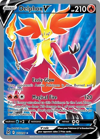 Sword & Shield Lost Origin - 173/196 Delphox V (Full Art) Ultra Rare