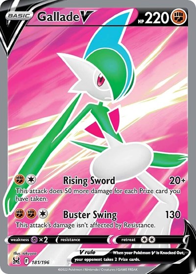 Sword & Shield Lost Origin - 181/196 Gallade V (Full Art) Ultra Rare