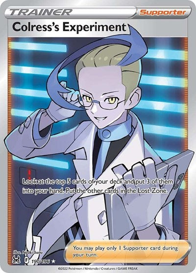 Sword & Shield Lost Origin - 190/196 Colress's Experiment (Full Art) Ultra Rare