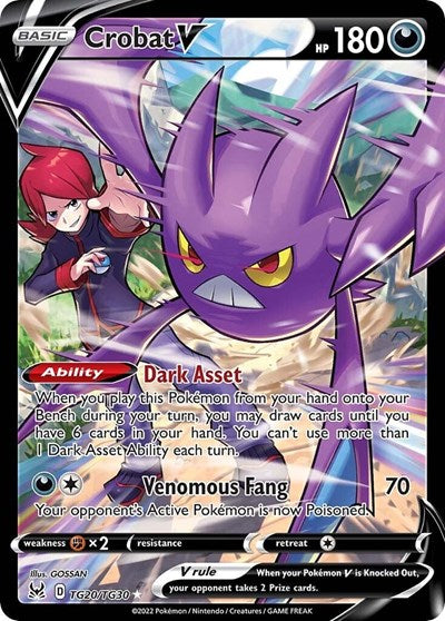 Sword & Shield Lost Origin Trainer Gallery - TG20/TG30 Crobat V Ultra Rare