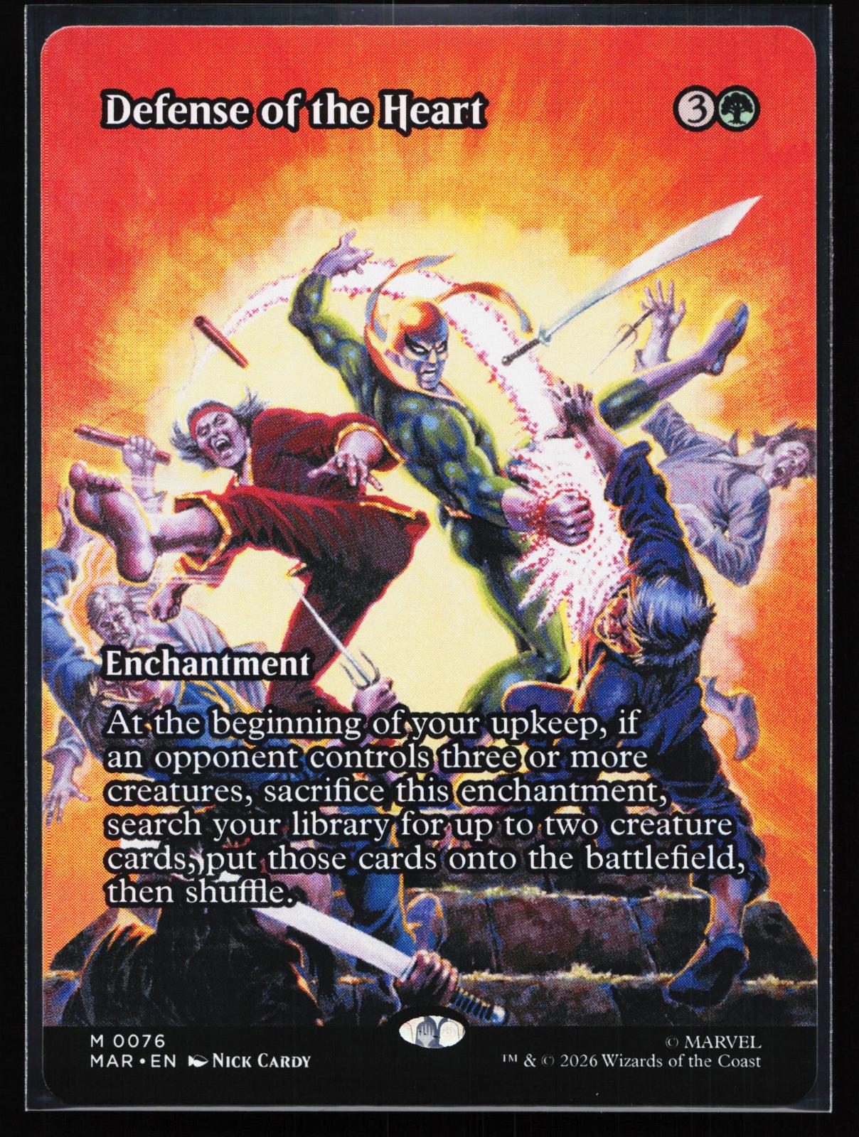 Marvel Universe Eternal-Legal 76 Defense of the Heart (Borderless) Mythic