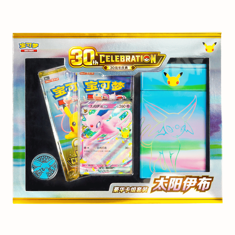 Pokémon TCG MEGA 30th Celebration Espeon ex Deluxe Deck Set (Simplified Chinese)