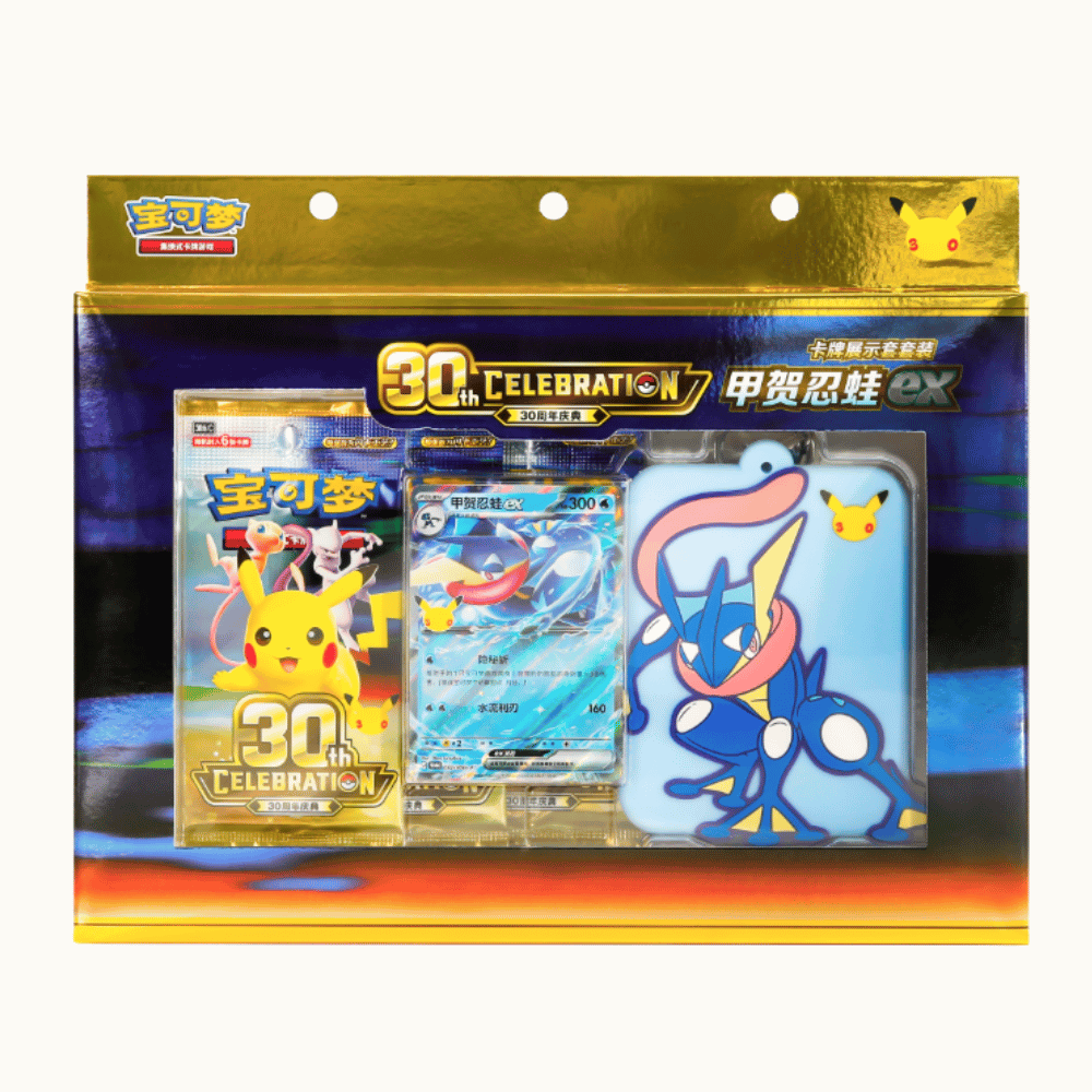 Pokémon TCG MEGA 30th Celebration Greninja ex Display Set (Simplified Chinese)