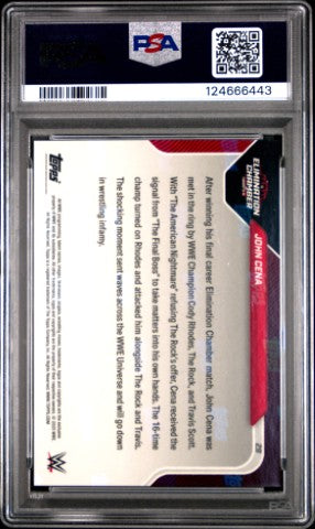 2025 Topps Now Wwe #29 John Cena PSA 10