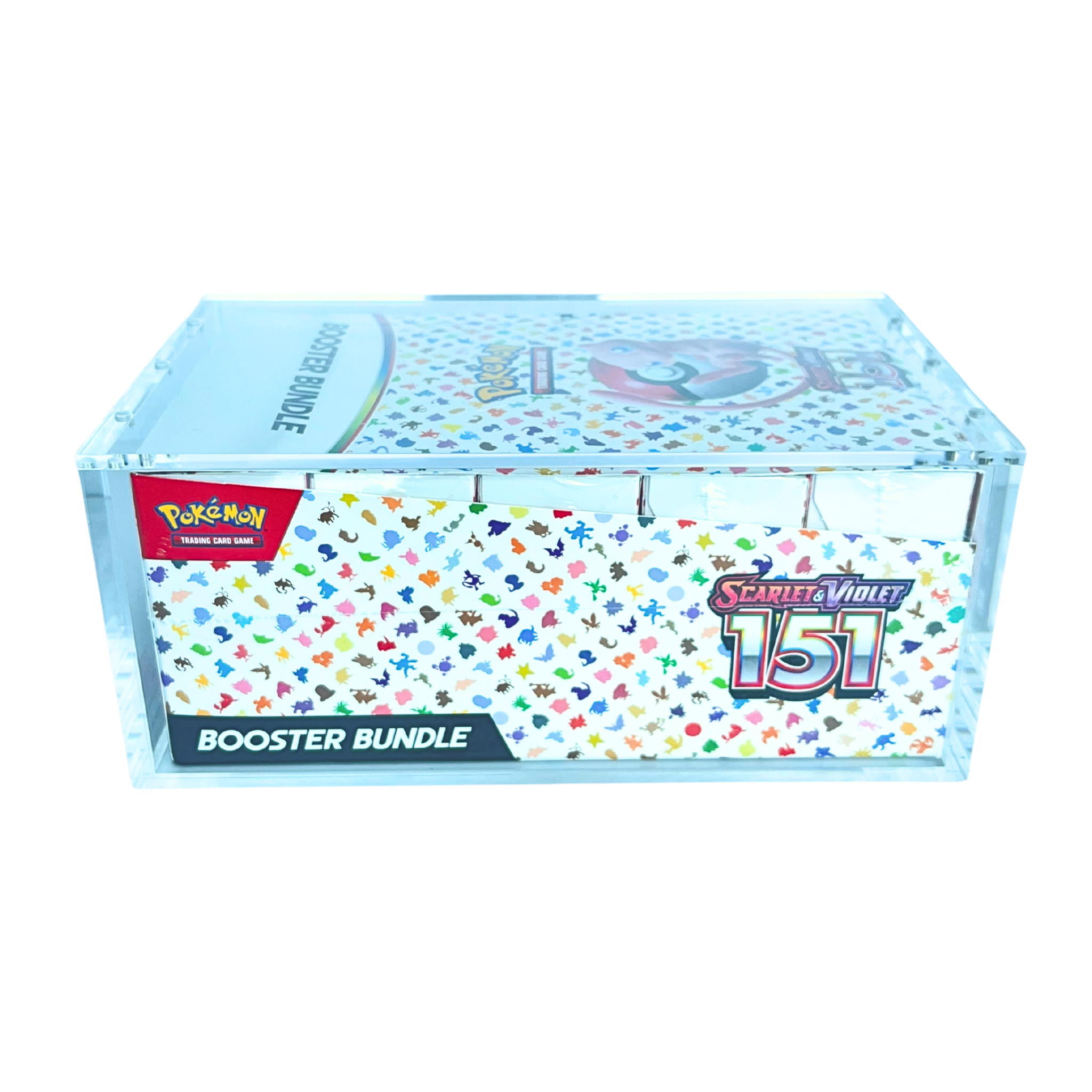Pokémon TCG 151 Booster Bundle Display with Acrylic Case