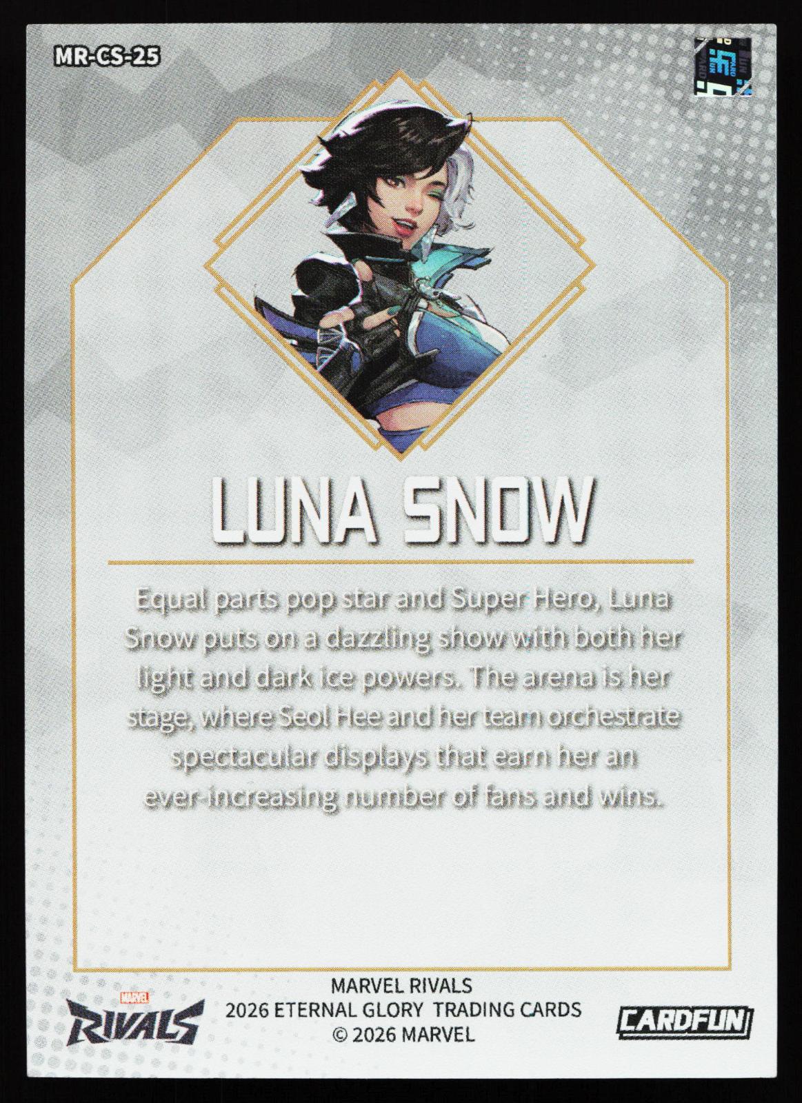 Cardfun Marvel Rivals - MR-CS-25 Luna Snow back