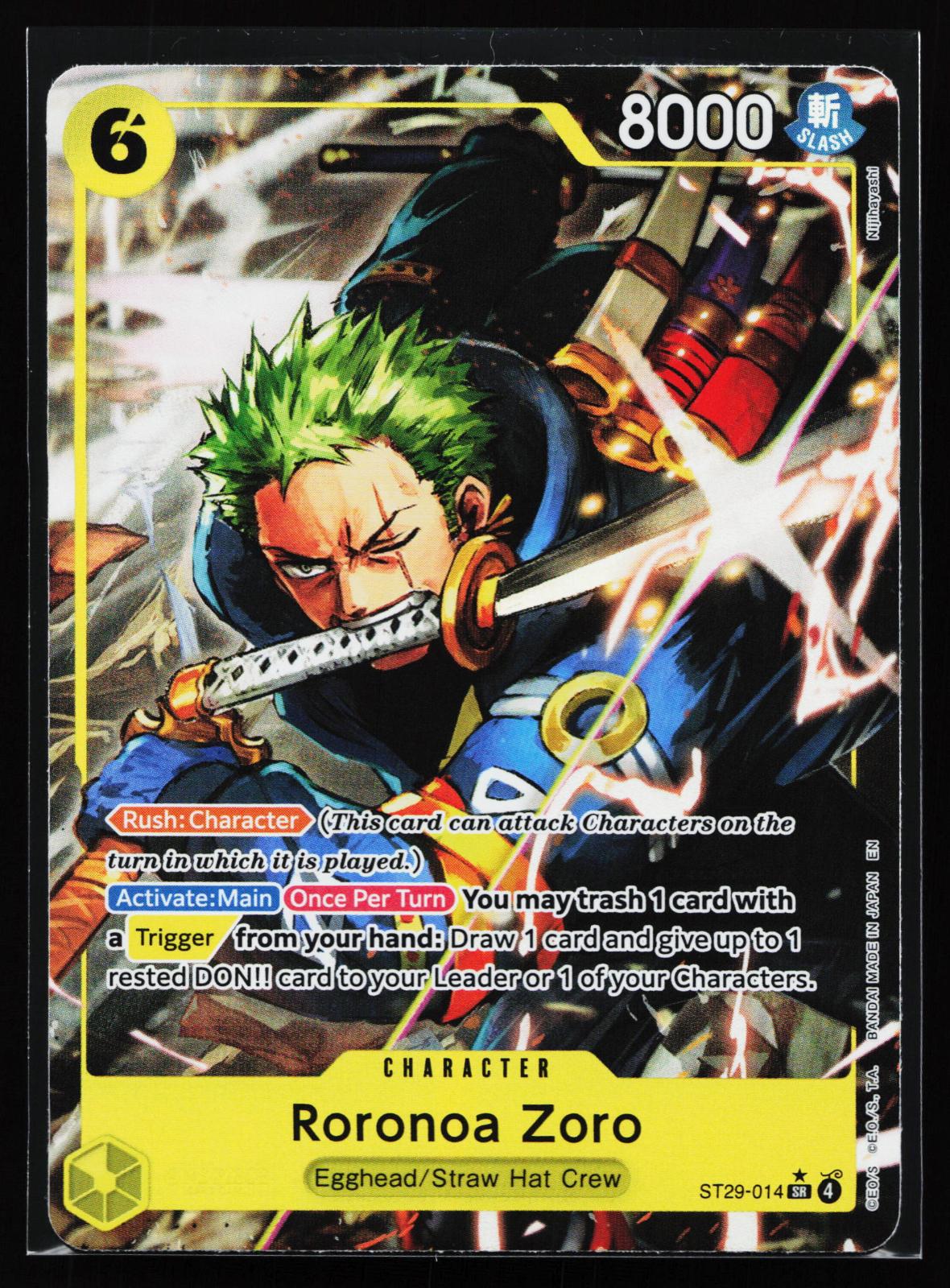 Starter Deck 29: Egghead ST29-014 Roronoa Zoro (Full Art) Super Rare