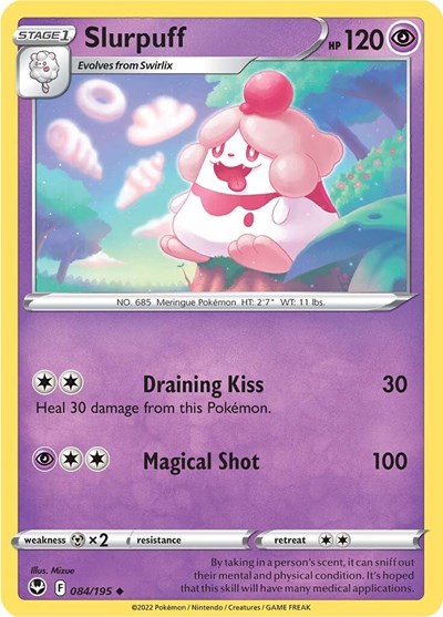 Sword & Shield Silver Tempest - 084/195 Slurpuff Uncommon