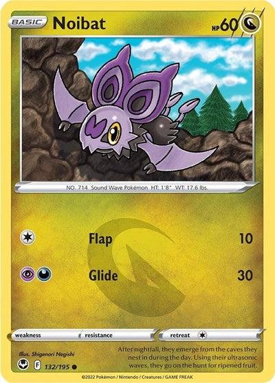 Sword & Shield Silver Tempest - 132/195 Noibat Common