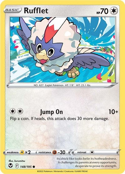 Sword & Shield Silver Tempest - 148/195 Rufflet Common