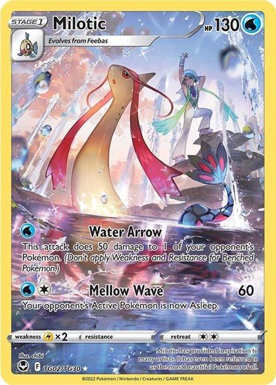 Sword & Shield Silver Tempest Trainer Gallery - TG02/TG30 Milotic Ultra Rare