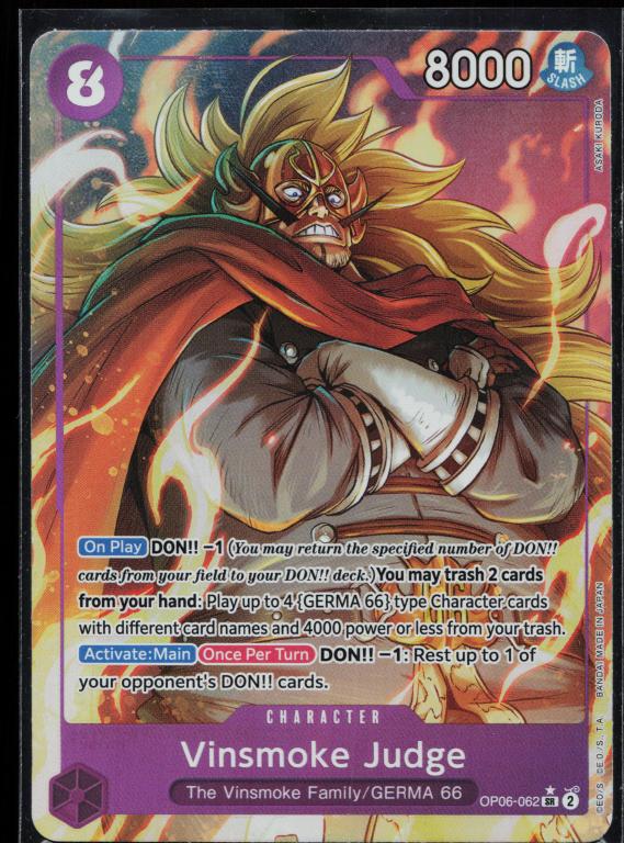 Wings of the Captain #OP06-062 Vinsmoke Judge (Alternate Art)
