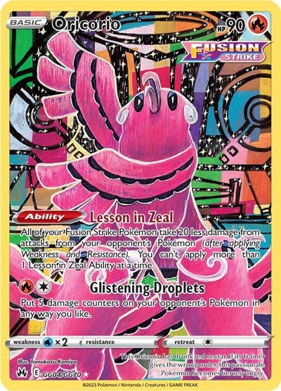 Crown Zenith Galarian Gallery - GG04/GG70 Oricorio Ultra Rare