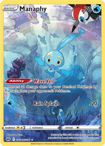 Crown Zenith Galarian Gallery - GG06/GG70 Manaphy Ultra Rare