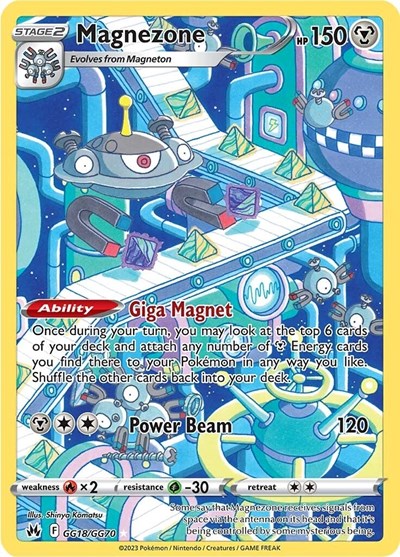 Crown Zenith Galarian Gallery - GG18/GG70 Magnezone Ultra Rare