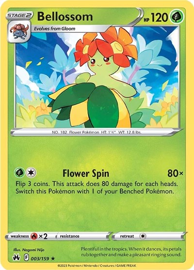 Crown Zenith - 003/159 Bellossom Rare