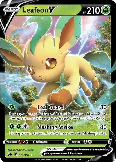 Crown Zenith - 013/159 Leafeon V Ultra Rare