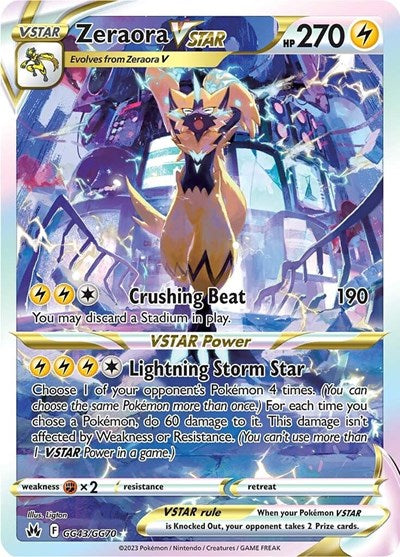 Crown Zenith Galarian Gallery - GG43/GG70 Zeraora VSTAR Ultra Rare