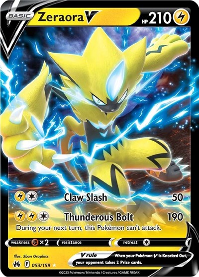 Crown Zenith - 053/159 Zeraora V Ultra Rare