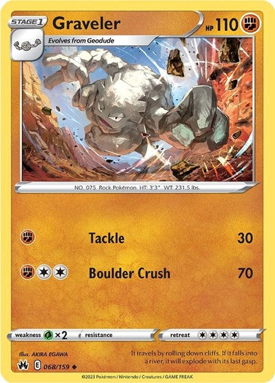 Crown Zenith - 068/159 Graveler Uncommon