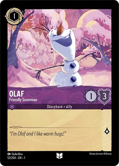 Lorcana - The First Chapter - 52/204 Olaf - Friendly Snowman Uncommon