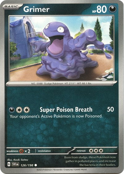 Scarlet & Violet - 126/198 Grimer Common