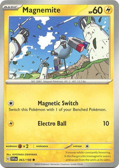 Scarlet & Violet - 063/198 Magnemite Common