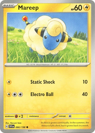 Scarlet & Violet - 066/198 Mareep Common