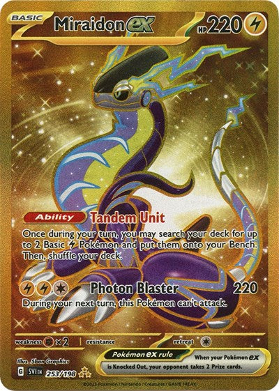 Scarlet & Violet - 253/198 Miraidon ex Hyper Rare