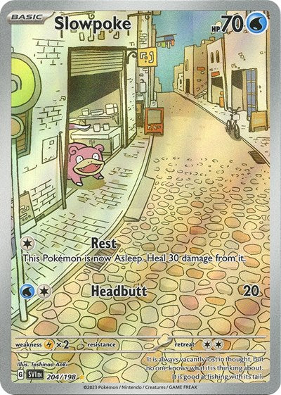 Scarlet & Violet - 204/198 Slowpoke Illustration Rare