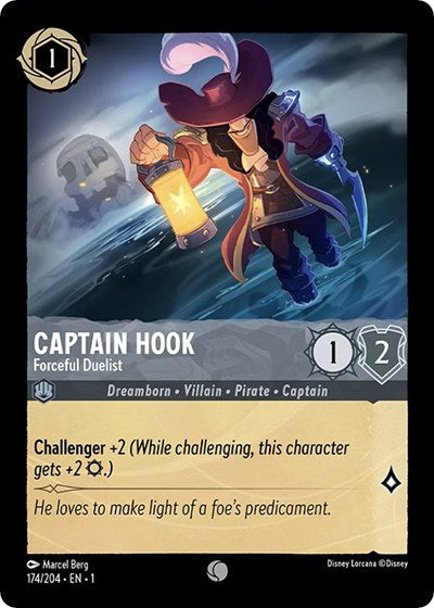 Lorcana - The First Chapter - 174/204 Captain Hook - Forceful Duelist Common