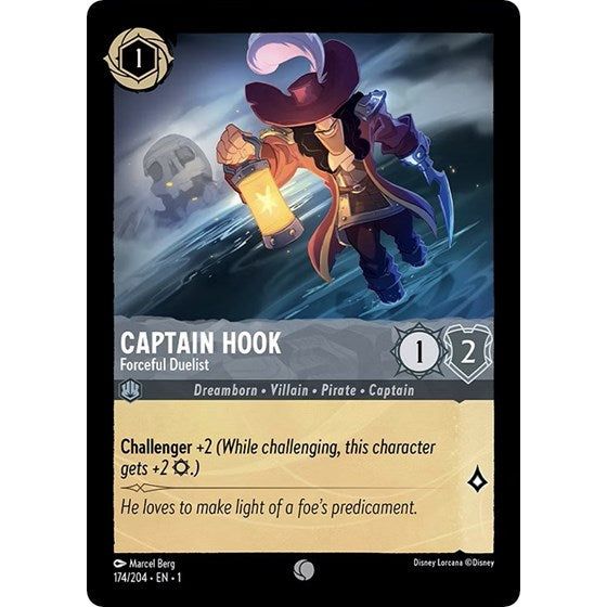 Lorcana - The First Chapter - 174/204 Captain Hook - Forceful Duelist Common