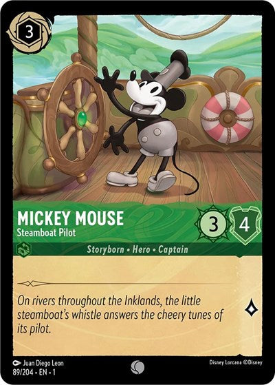 Lorcana - The First Chapter - 89/204 Mickey Mouse - Steamboat Pilot Common
