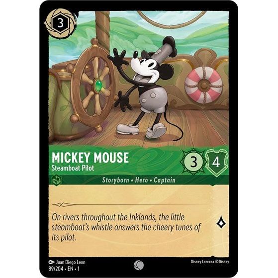 Lorcana - The First Chapter - 89/204 Mickey Mouse - Steamboat Pilot Common