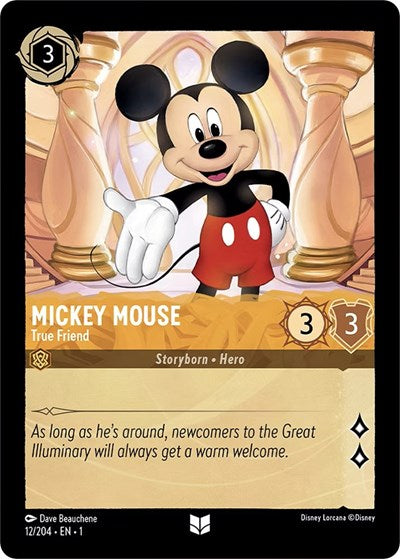 Lorcana - The First Chapter - 12/204 Mickey Mouse - True Friend Uncommon