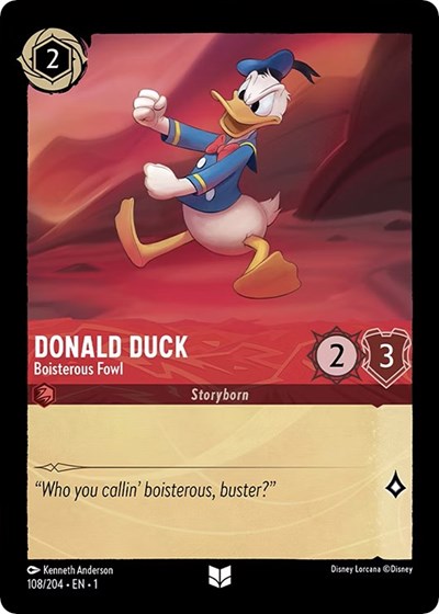 Lorcana - The First Chapter - 108/204 Donald Duck - Boisterous Fowl Uncommon