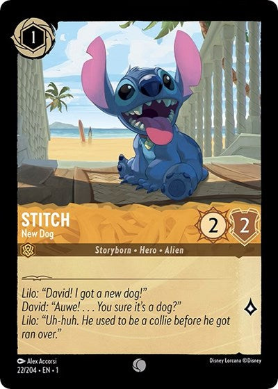 Lorcana - The First Chapter - 22/204 Stitch - New Dog Common