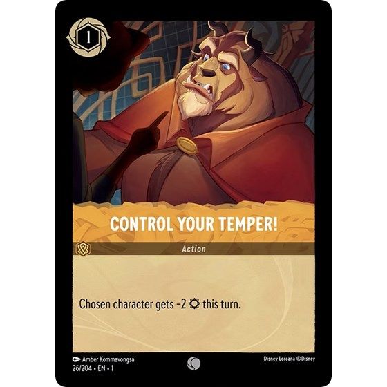 Lorcana - The First Chapter - 026/204 Control Your Temper! Common