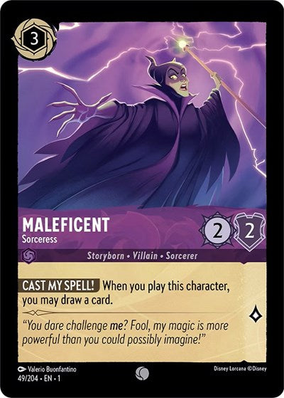 Lorcana - The First Chapter - 49/204 Maleficent - Sorceress Common