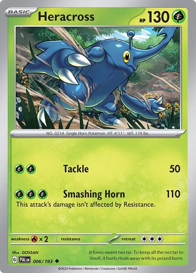 Scarlet & Violet Paldea Evolved - 006/193 Heracross Uncommon