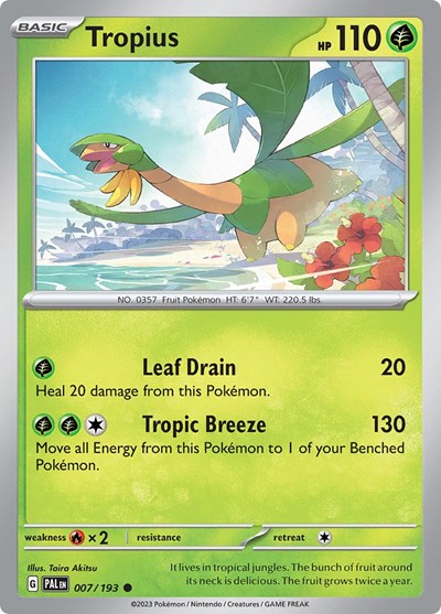 Scarlet & Violet Paldea Evolved - 007/193 Tropius Common