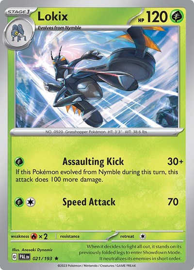 Scarlet & Violet Paldea Evolved - 021/193 Lokix Rare