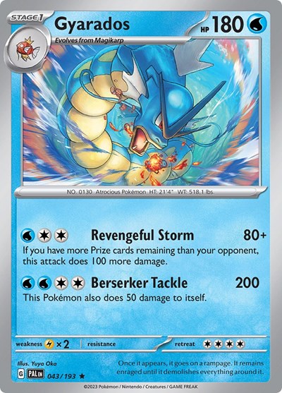 Scarlet & Violet Paldea Evolved - 043/193 Gyarados Rare