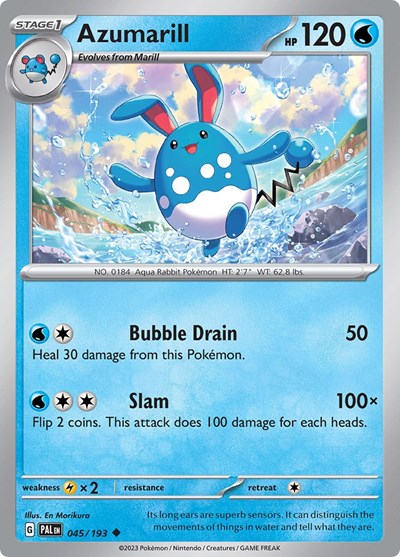 Scarlet & Violet Paldea Evolved - 045/193 Azumarill Uncommon