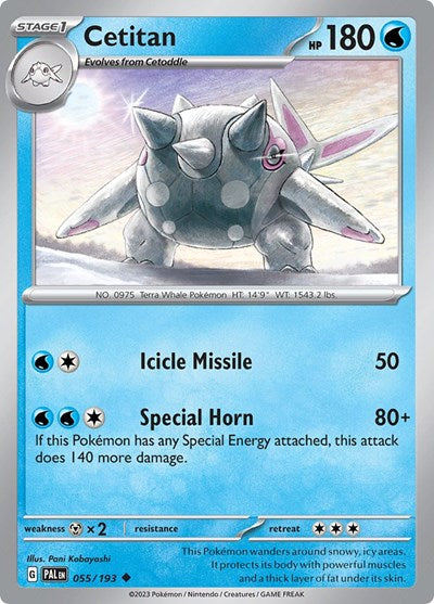 Scarlet & Violet Paldea Evolved - 055/193 Cetitan Uncommon