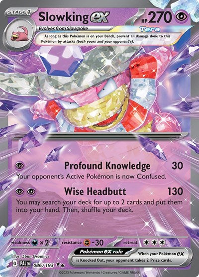Scarlet & Violet Paldea Evolved - 086/193 Slowking ex Double Rare