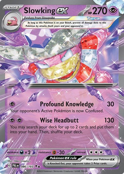 Scarlet & Violet Paldea Evolved - 086/193 Slowking ex Double Rare